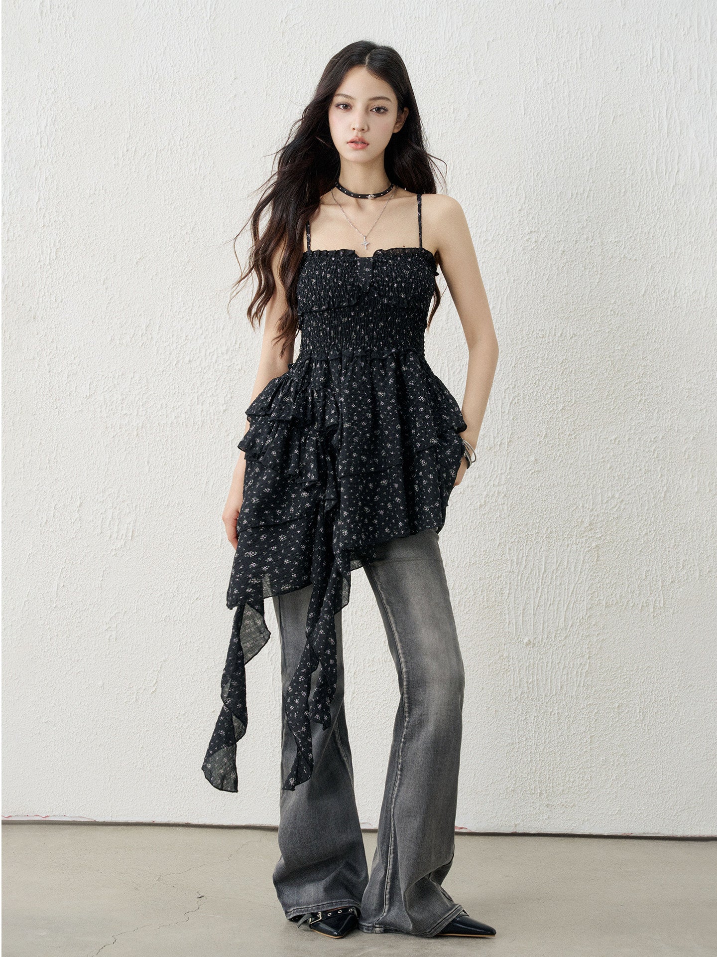 Irregular Floral Camisole