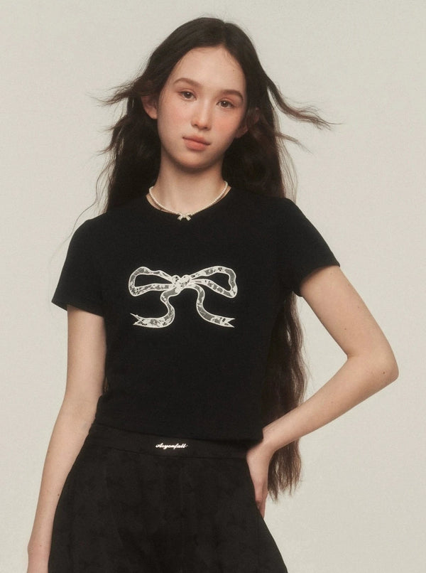 American Retro Slim Fit Knit T-Shirt