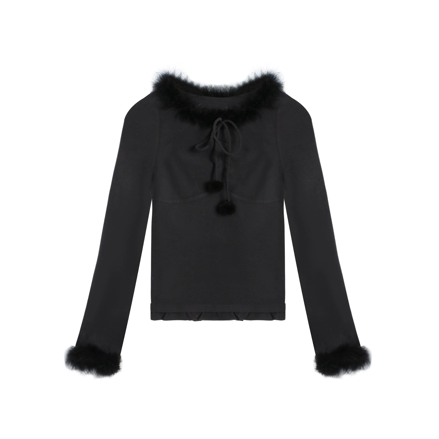 Furry Patchwork Base Layer Top