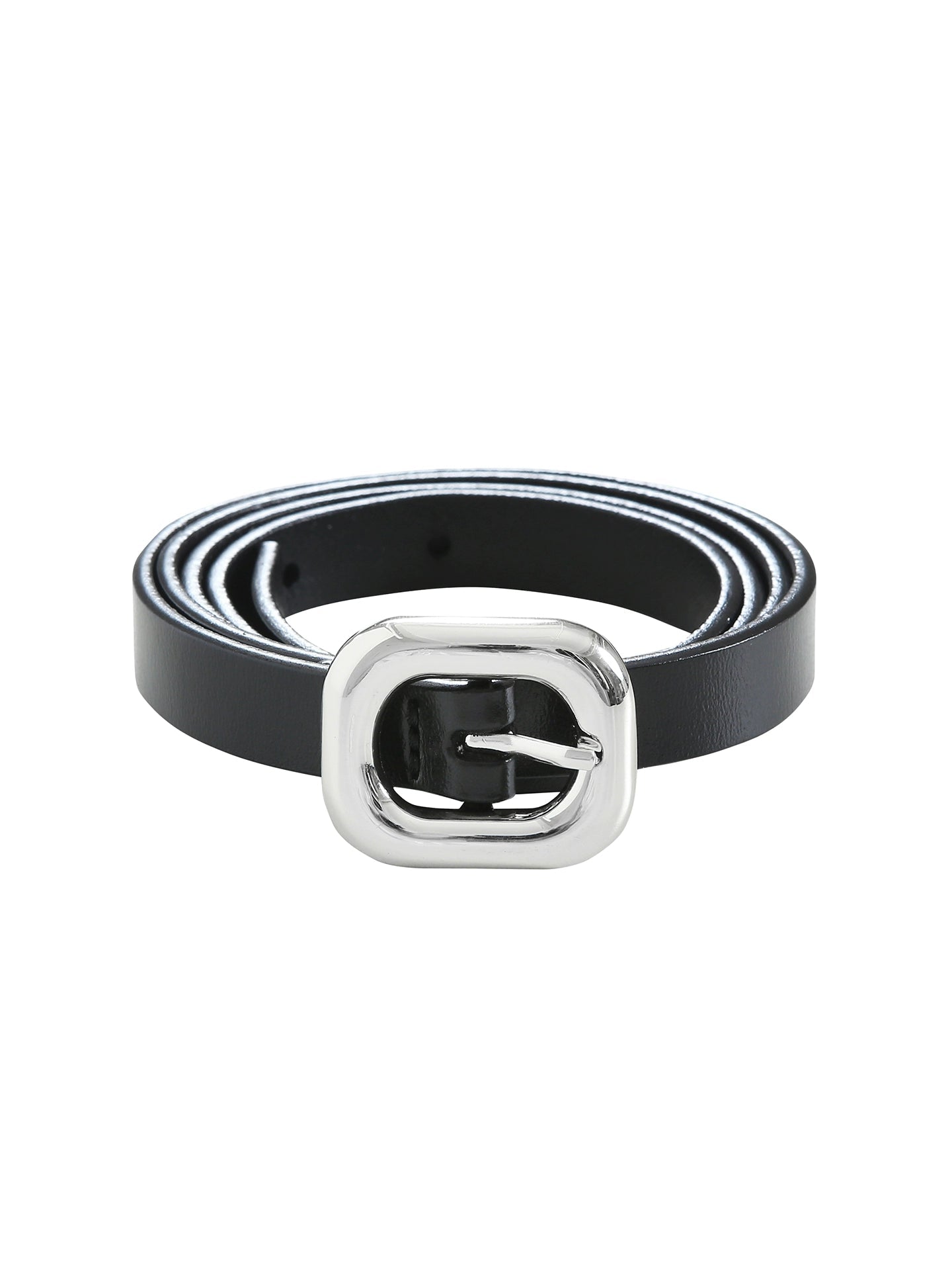 Classic Silver Head Leather Belt