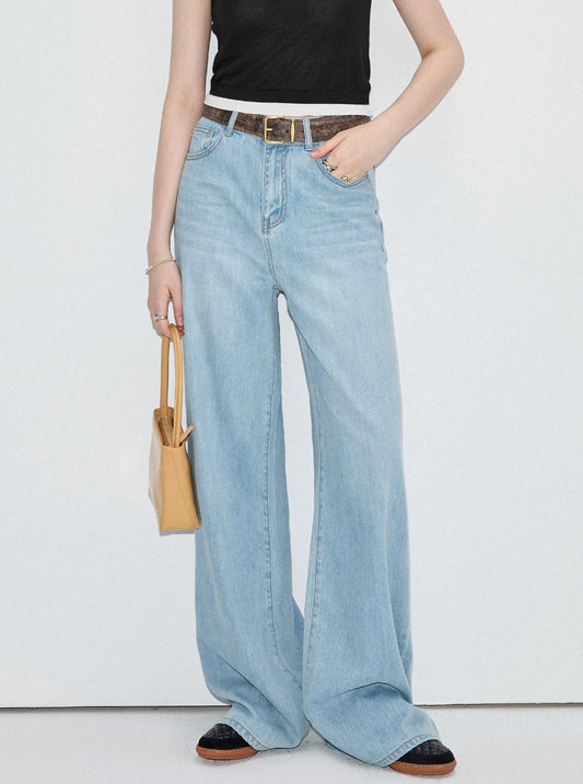 Denim Wide-leg Pants