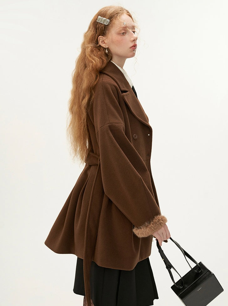 Long Sleeve Tweed Coat