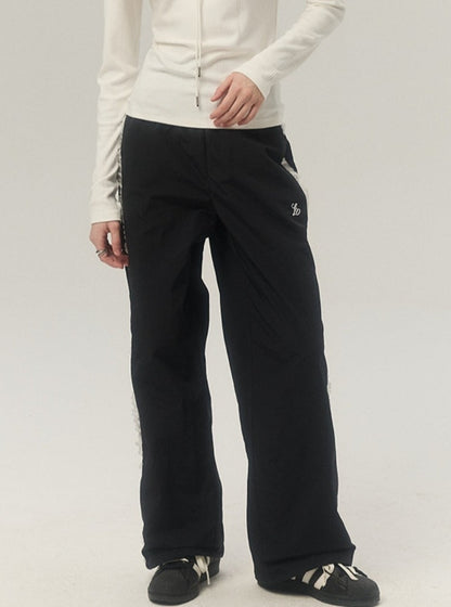 High waist wide-leg cargo pants