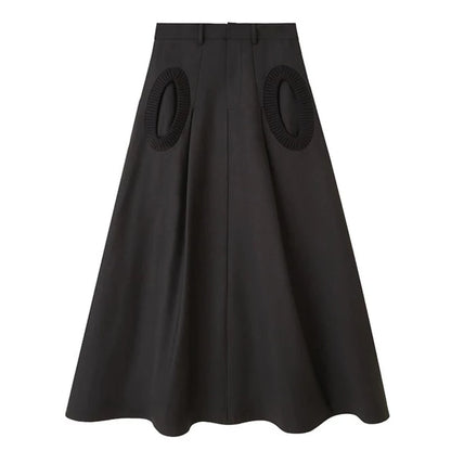 A-line versatile long skirt