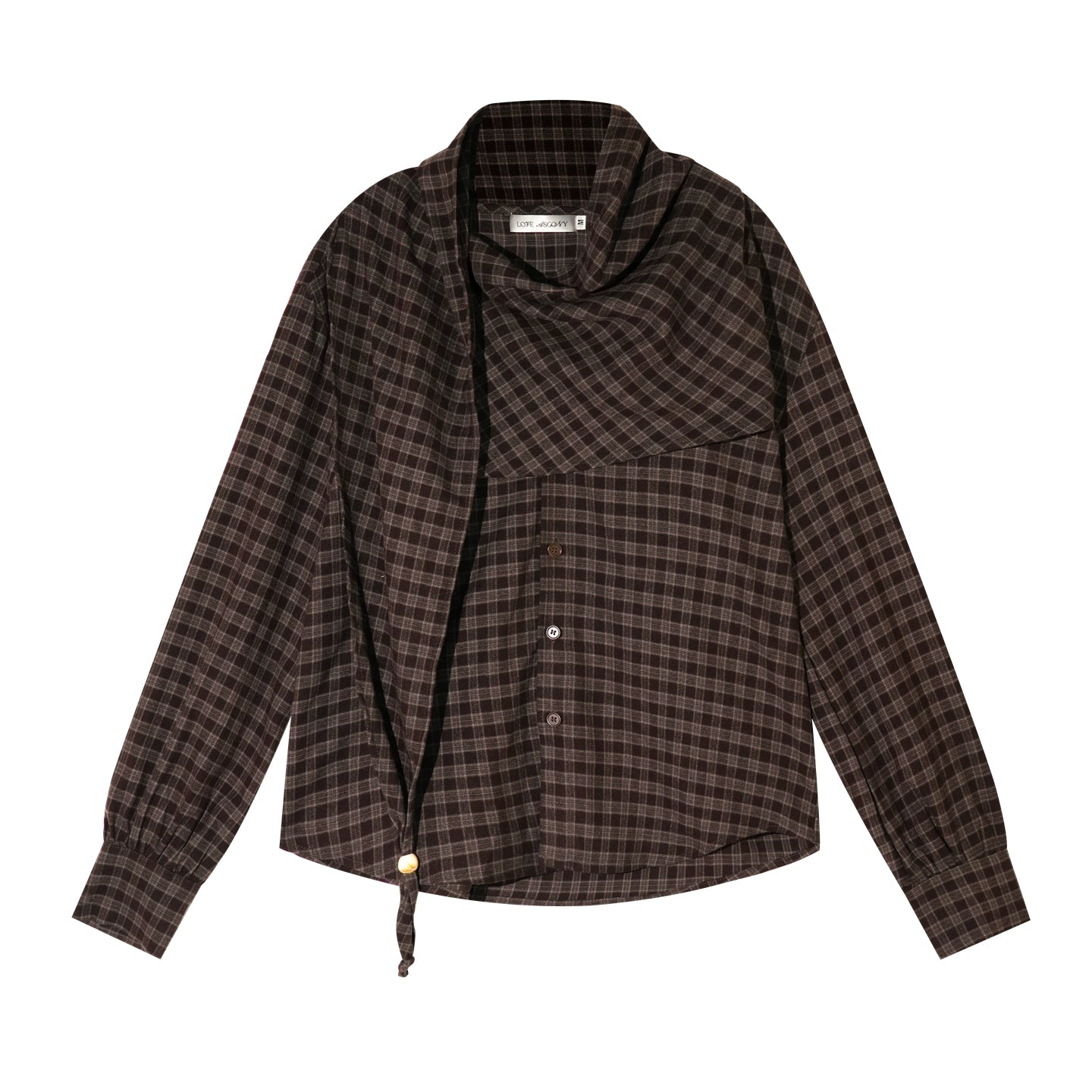 Retro Beaded Plaid Shirt Set-Up