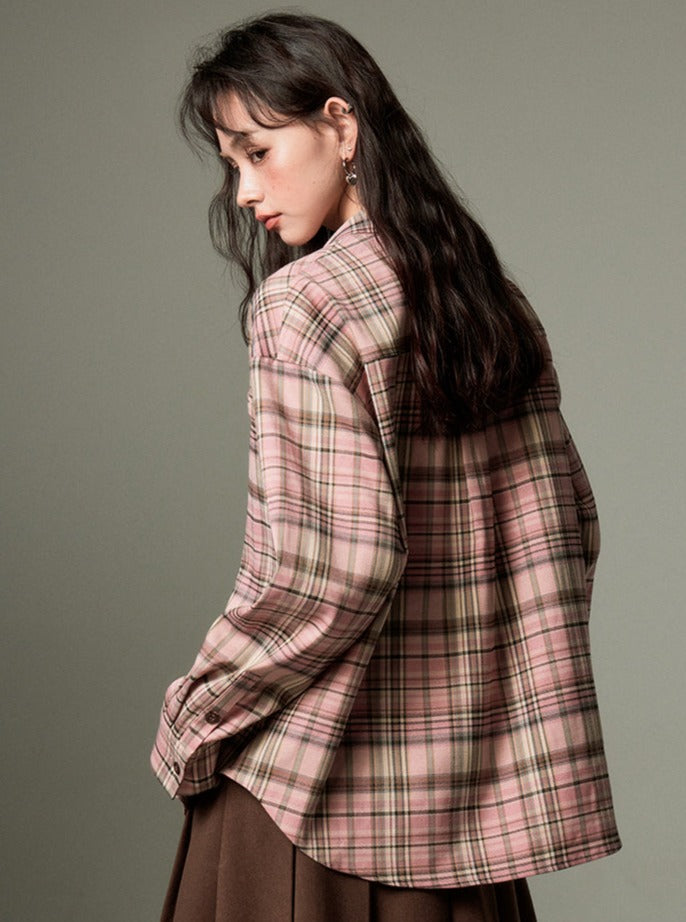 VINTAGE CHECKED LONG SLEEVE SHIRT