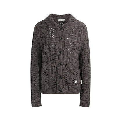 Vintage Petal Collar Cardigan