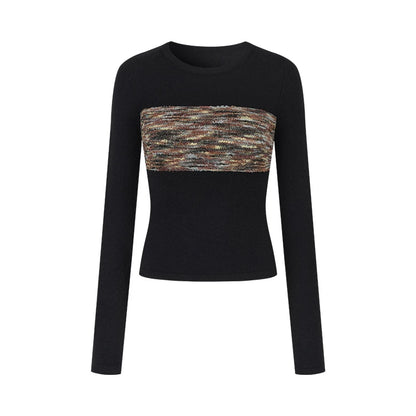 Textured Shadow Wool Sweater