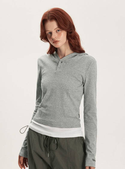 Amerikanischer Retro -Baumwoll -Langarm Sweatshirt Top