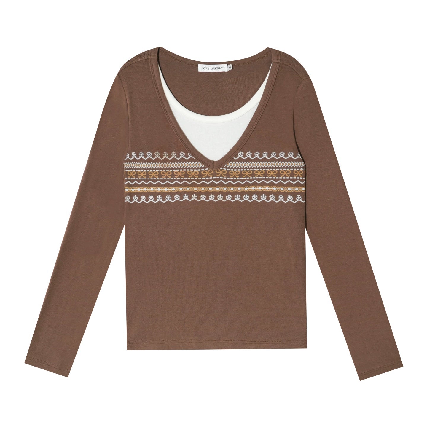 Fair Isle Two-Piece Top