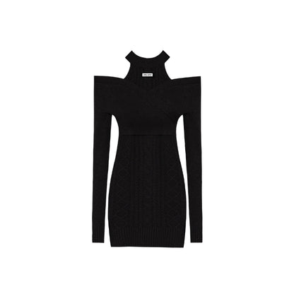 Niche Turtleneck Long Sleeve Dress