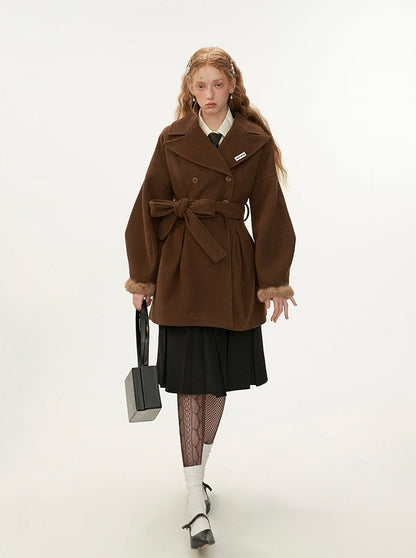 Long Sleeve Tweed Coat