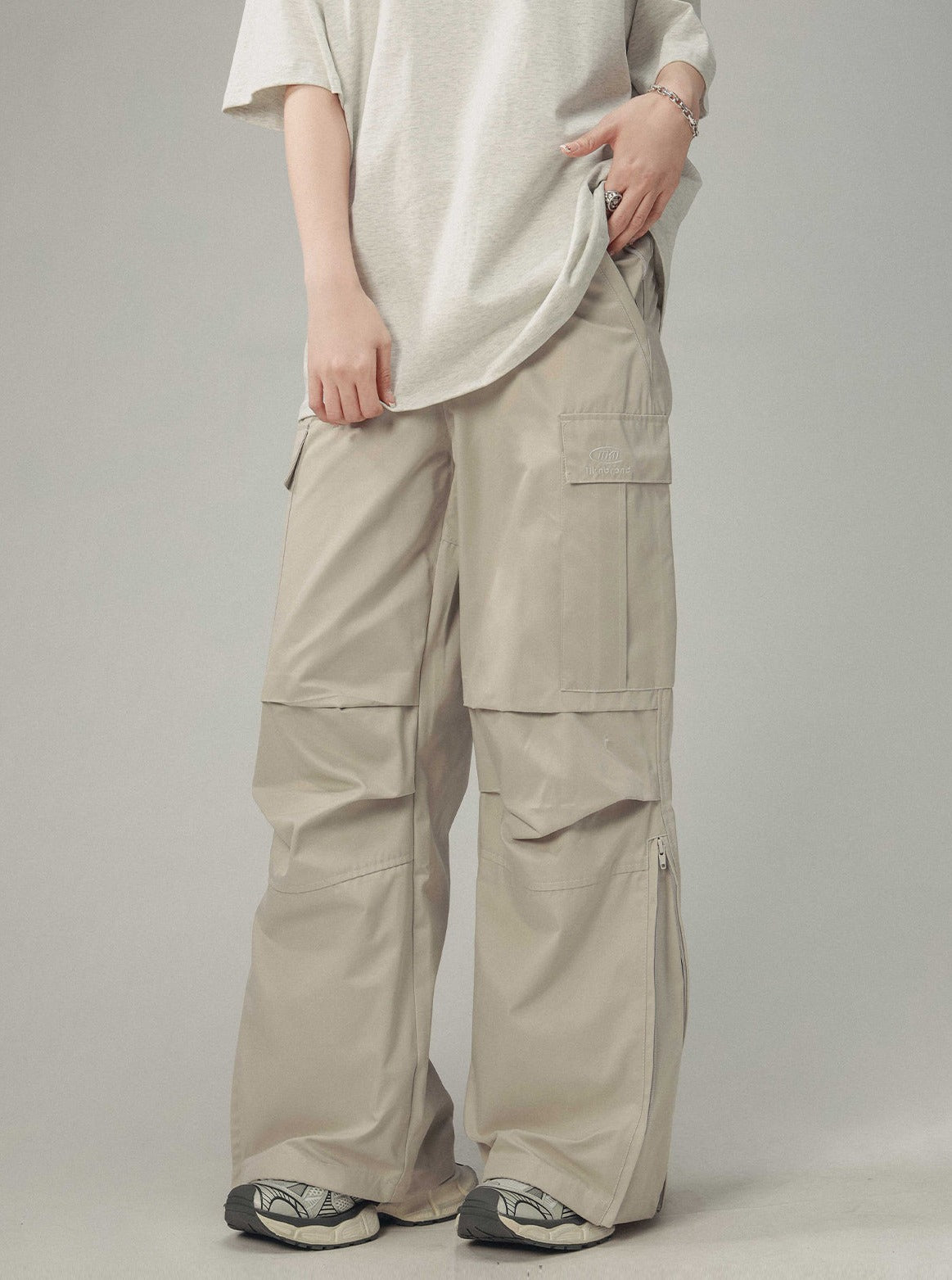 Pleated Paratrooper Cargo Pants