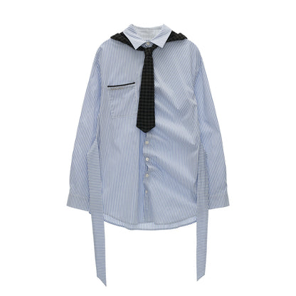 Long Striped Long Sleeve Shirt