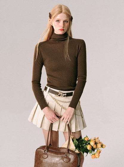 Turtleneck knitted sweater