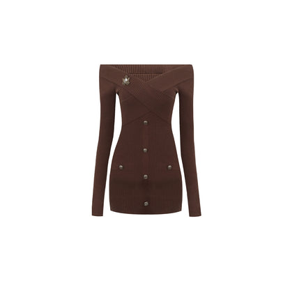 Slim Waist Knit Dress