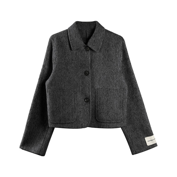Reversible Wool Short Coat