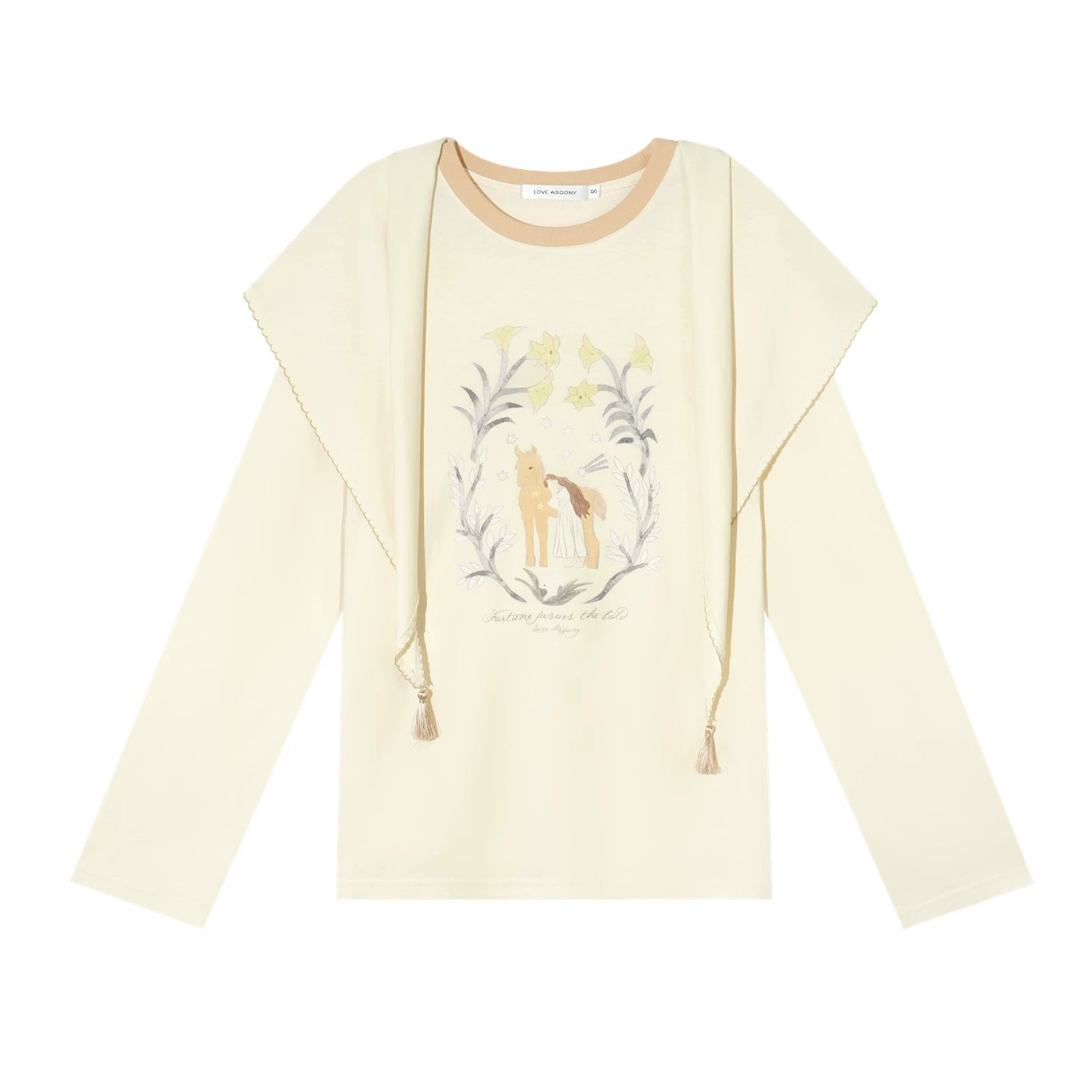 Pony Print Layered Top Set