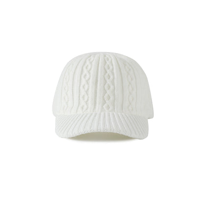 Cable Knit Retro Baseball Cap