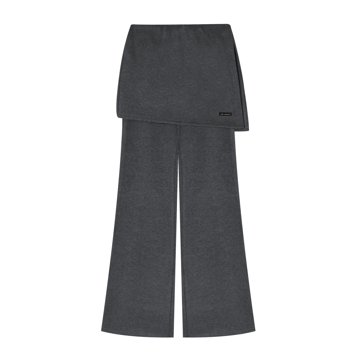 Irregular Flared Knit Pants