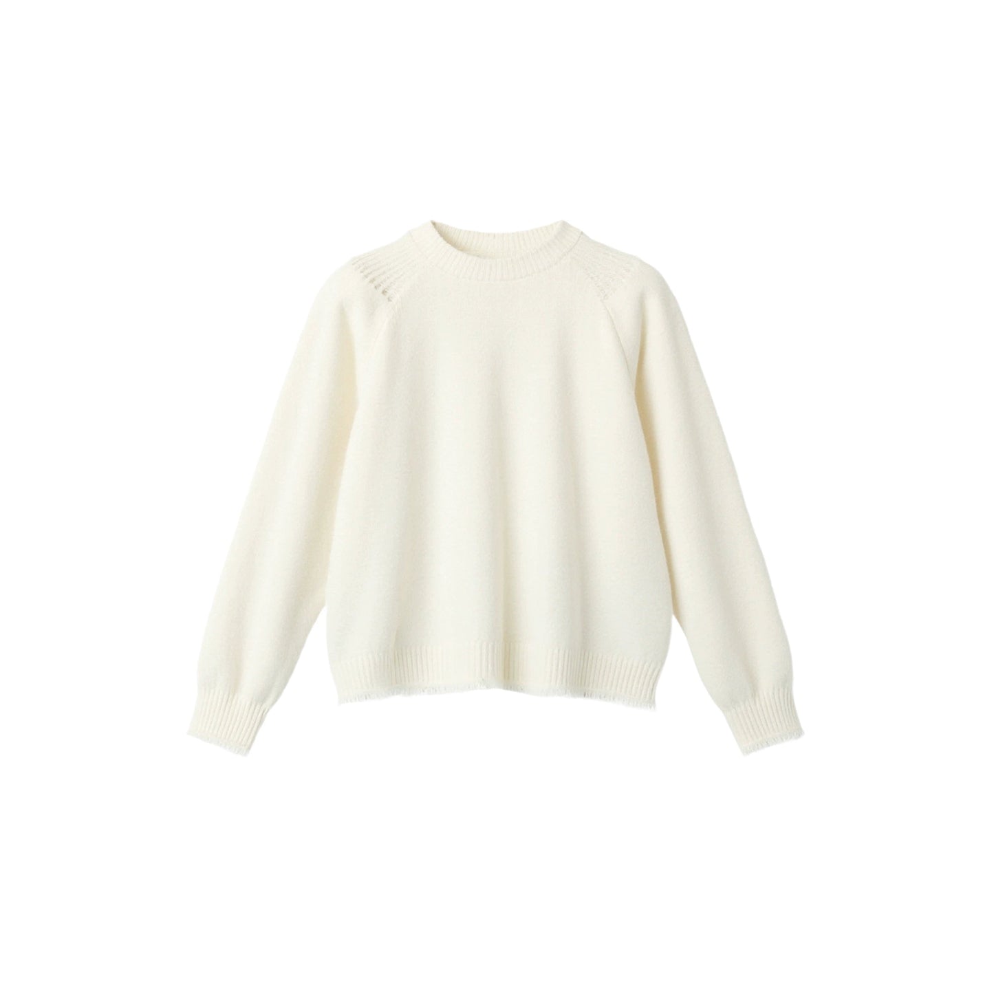 Fringed Raw Edge Sweater