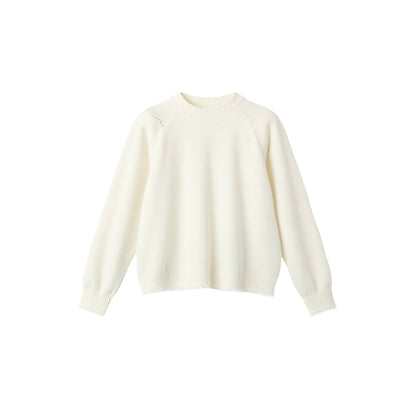 Fringed Raw Edge Sweater