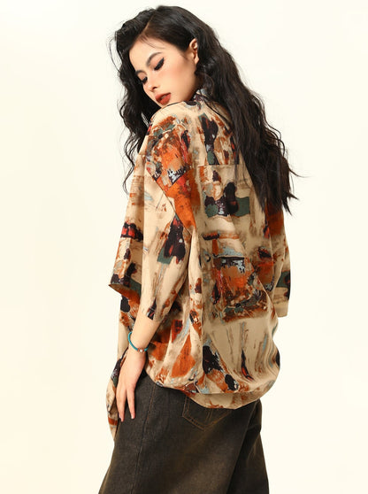 Vintage Oil Painting Shirt