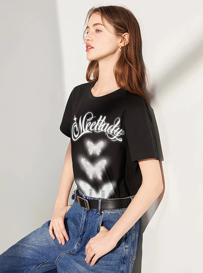 Letter Print Top