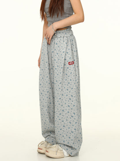 American Retro Small Floral Pants