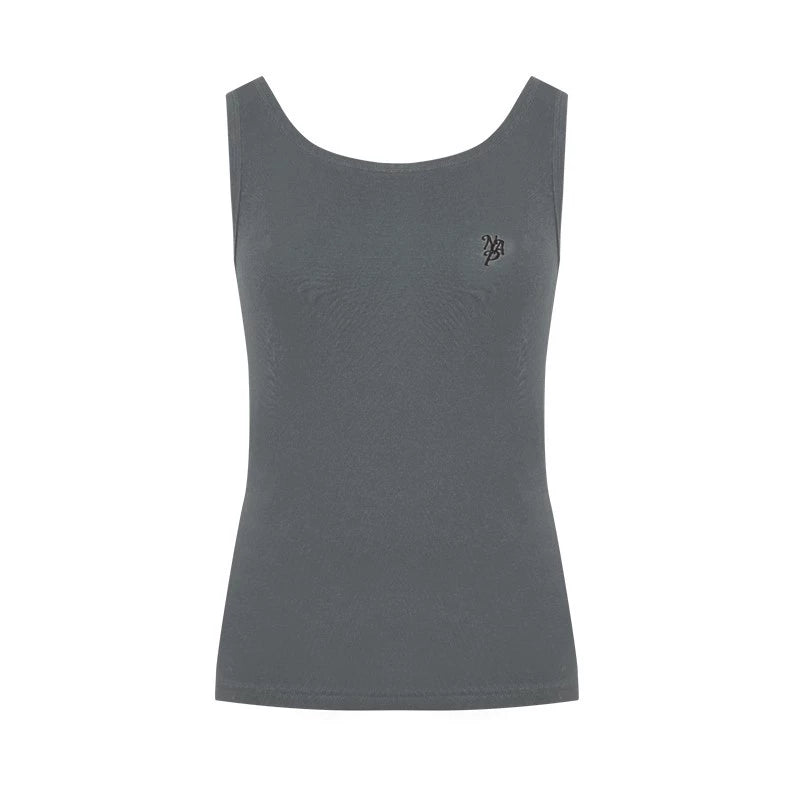 Open Front Long-Sleeved T-shirt & Vest Set-Up