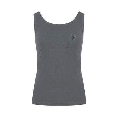 Open Front Long-Sleeved T-shirt & Vest Set-Up