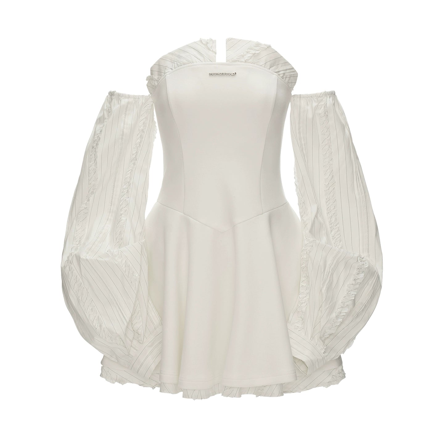 Plaid Lantern Sleeve Dress