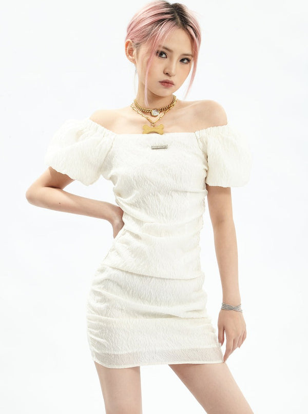 Lace Up Sleeve Dress