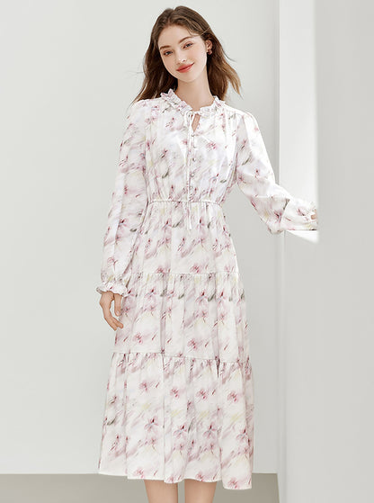 Tea Break French Floral Dress