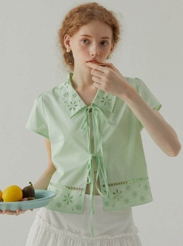 Cut-Out Mint Mambo Shirt