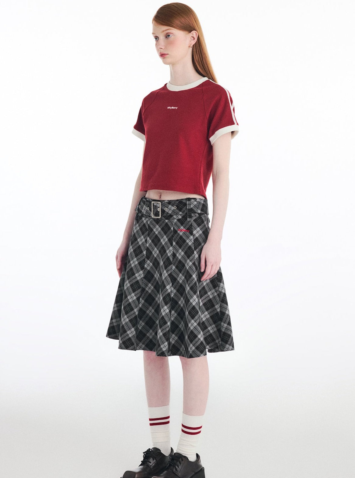 Retro Academy Checked Skirt