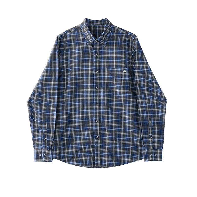 Vintage Plaid Long Sleeve Shirt