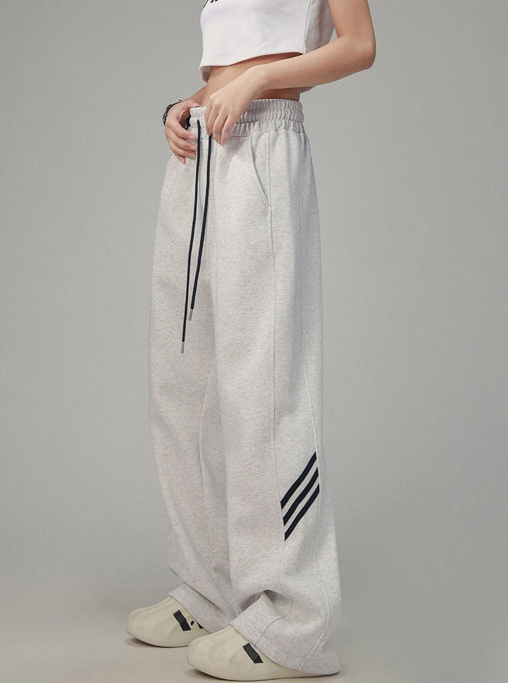 Vintage Striped Casual Sweatpants
