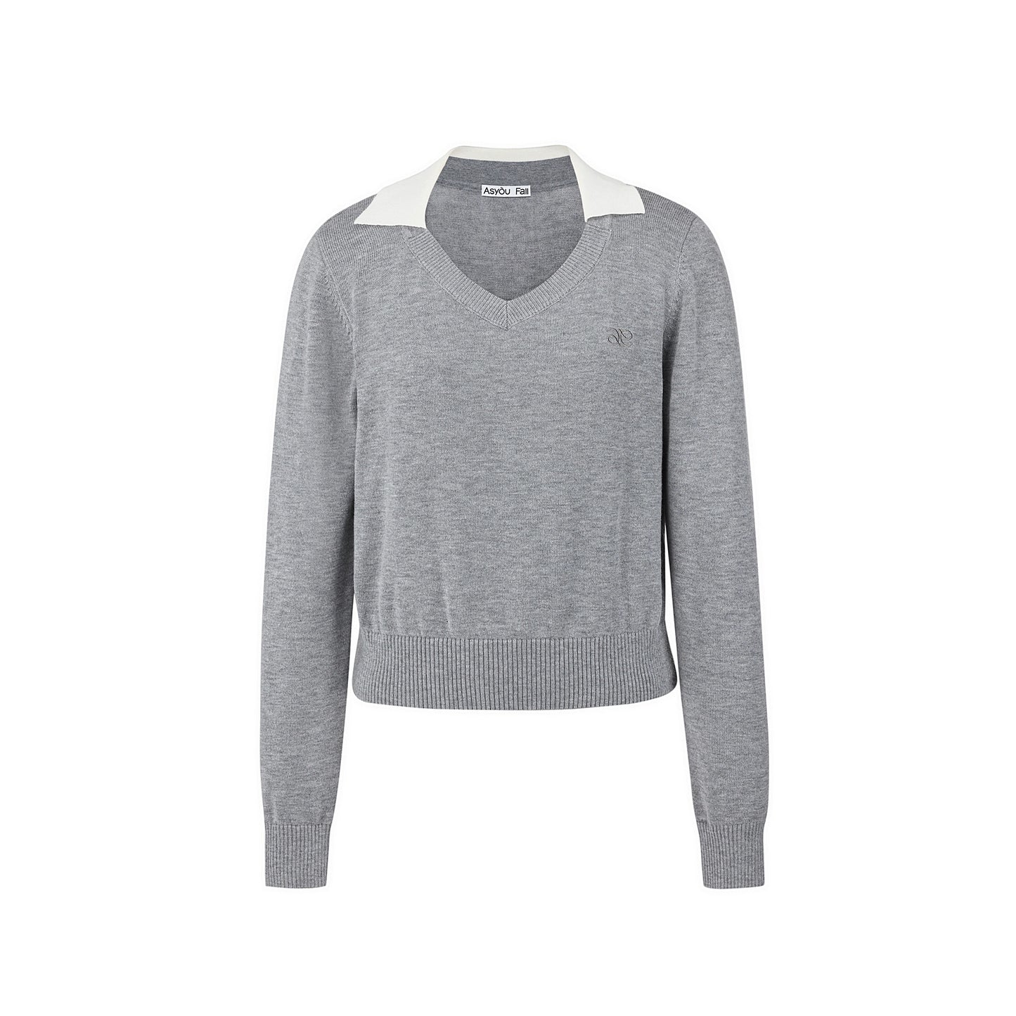 V-Neck Two-Piece Pullover Sweater