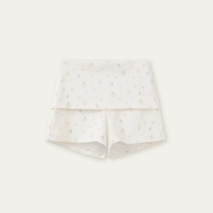 Printed Doll Collar Blouse Set-Up