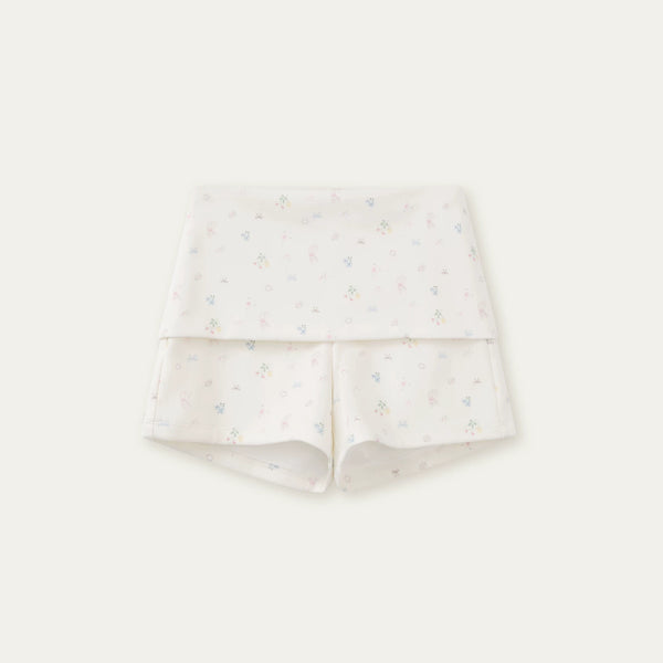 Printed Doll Collar Blouse Set-Up