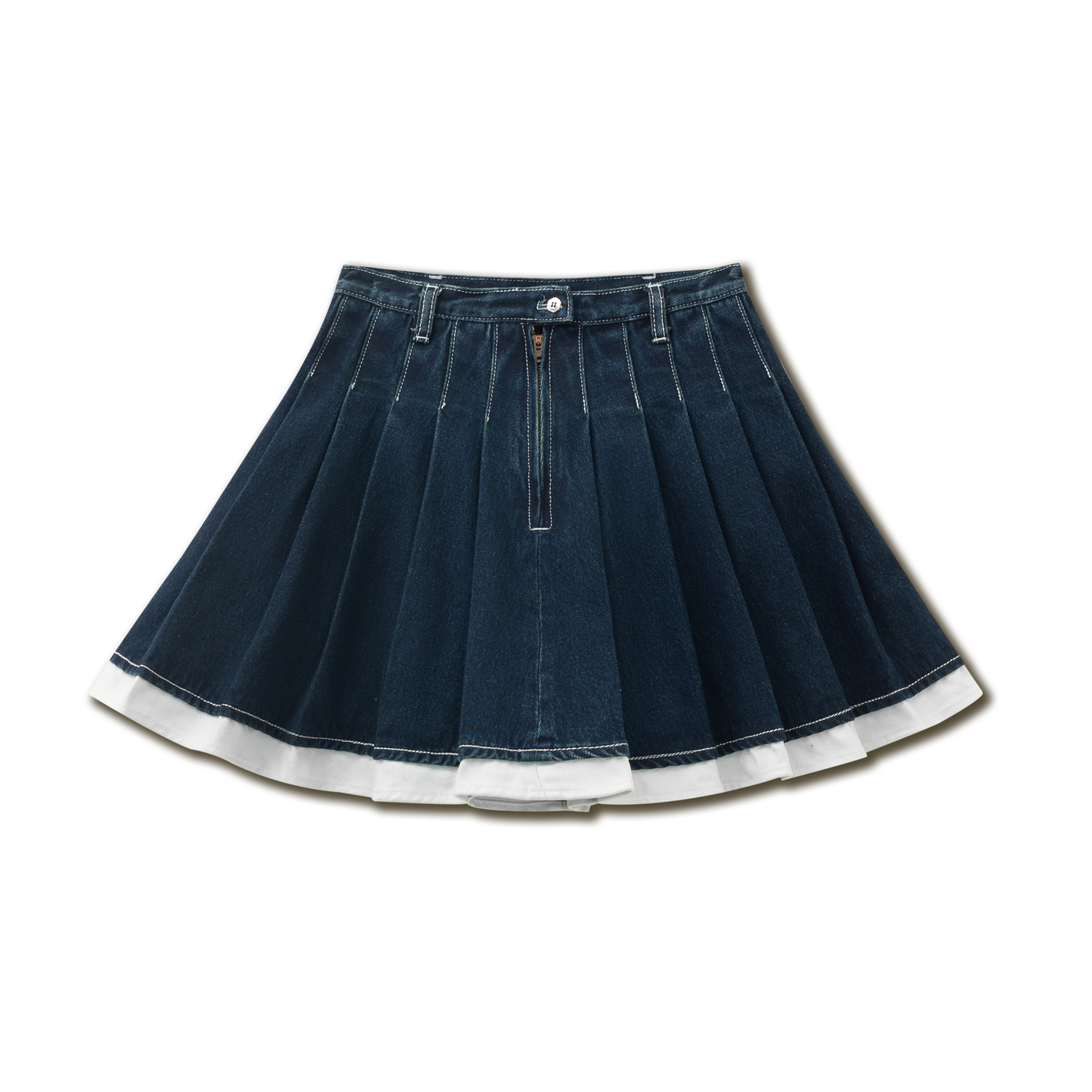 Vintage Dark Blue Jeans Denim Skirt