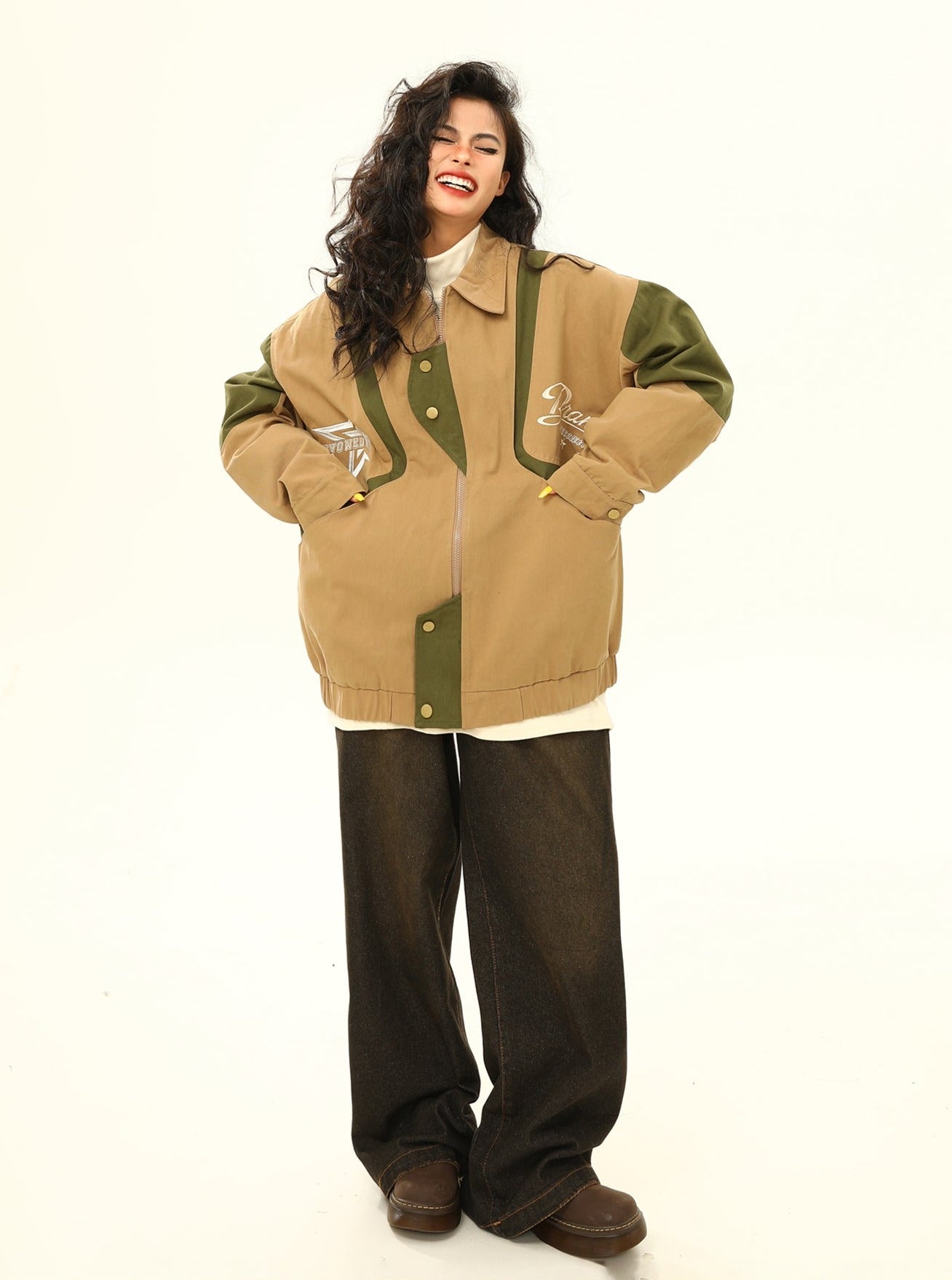 American cargo retro lapel jacket