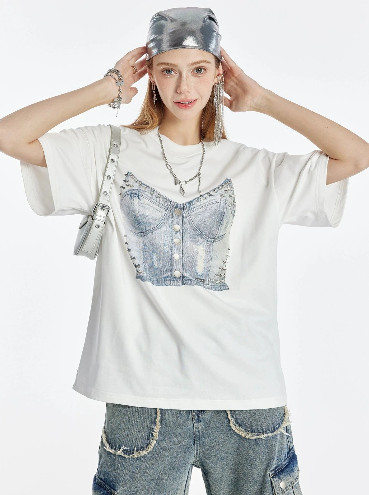 Round Neck Dropped Shoulder T-Shirt