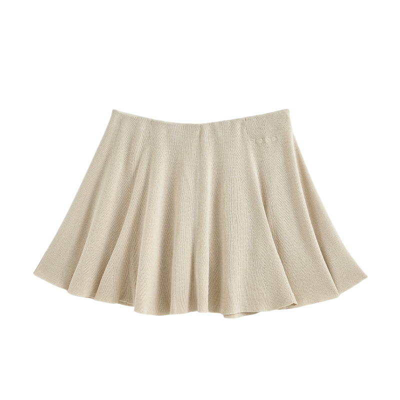 Korean Pleated Midi Skirt