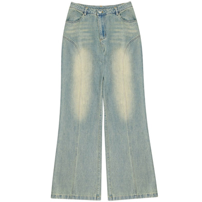 American high waist wide leg jeans pants