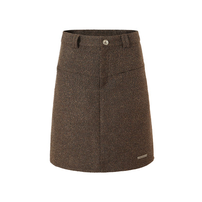 A-line slim short skirt