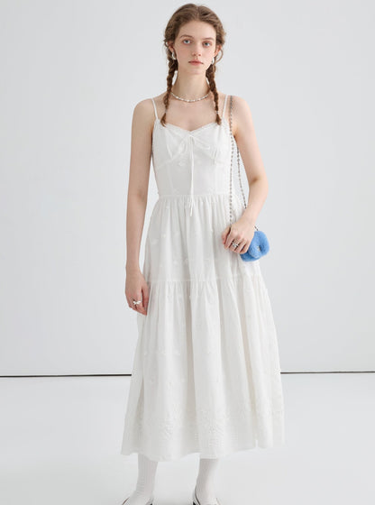 Heavy Industry Jacquard White Dress Set