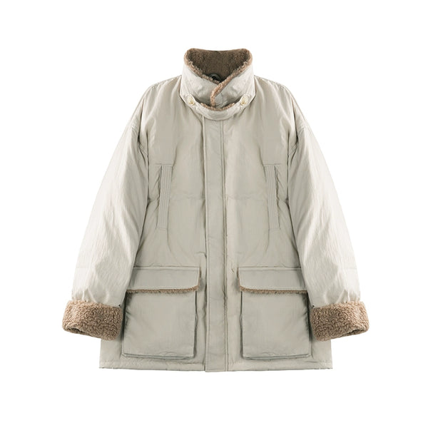 Vintage Lambswool Stitched Down Jacket