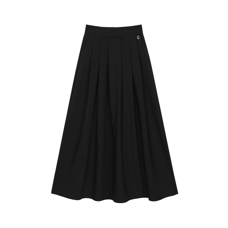 High Waist A-line Umbrella Skirt